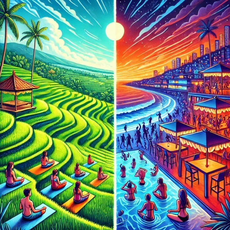 Where to stay in Bali for peace or nightlife