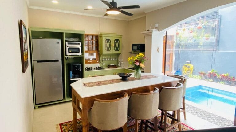 What makes The Bungas Villa in Jimbaran unique?