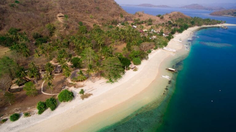 Gili Asahan near Lombok with calm beaches, clear water, and a peaceful island atmosphere